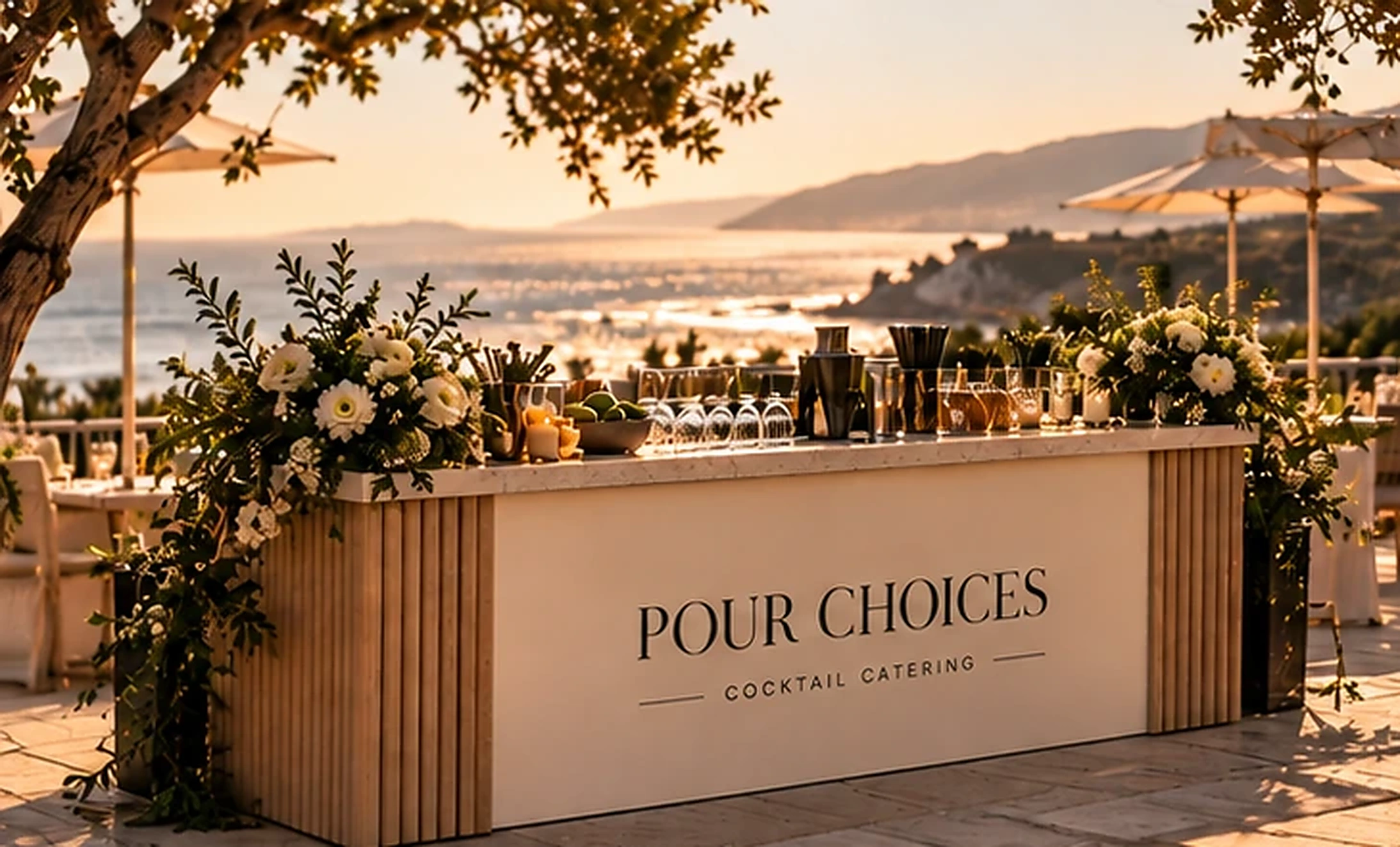 Elegant wedding reception setting